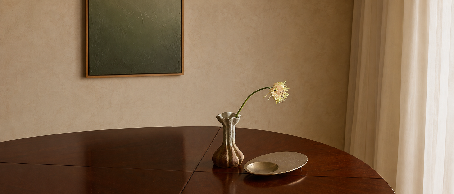 Decorative object detail in a warm interior