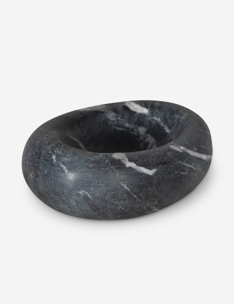 Organic Brass Natural Bowl - Black