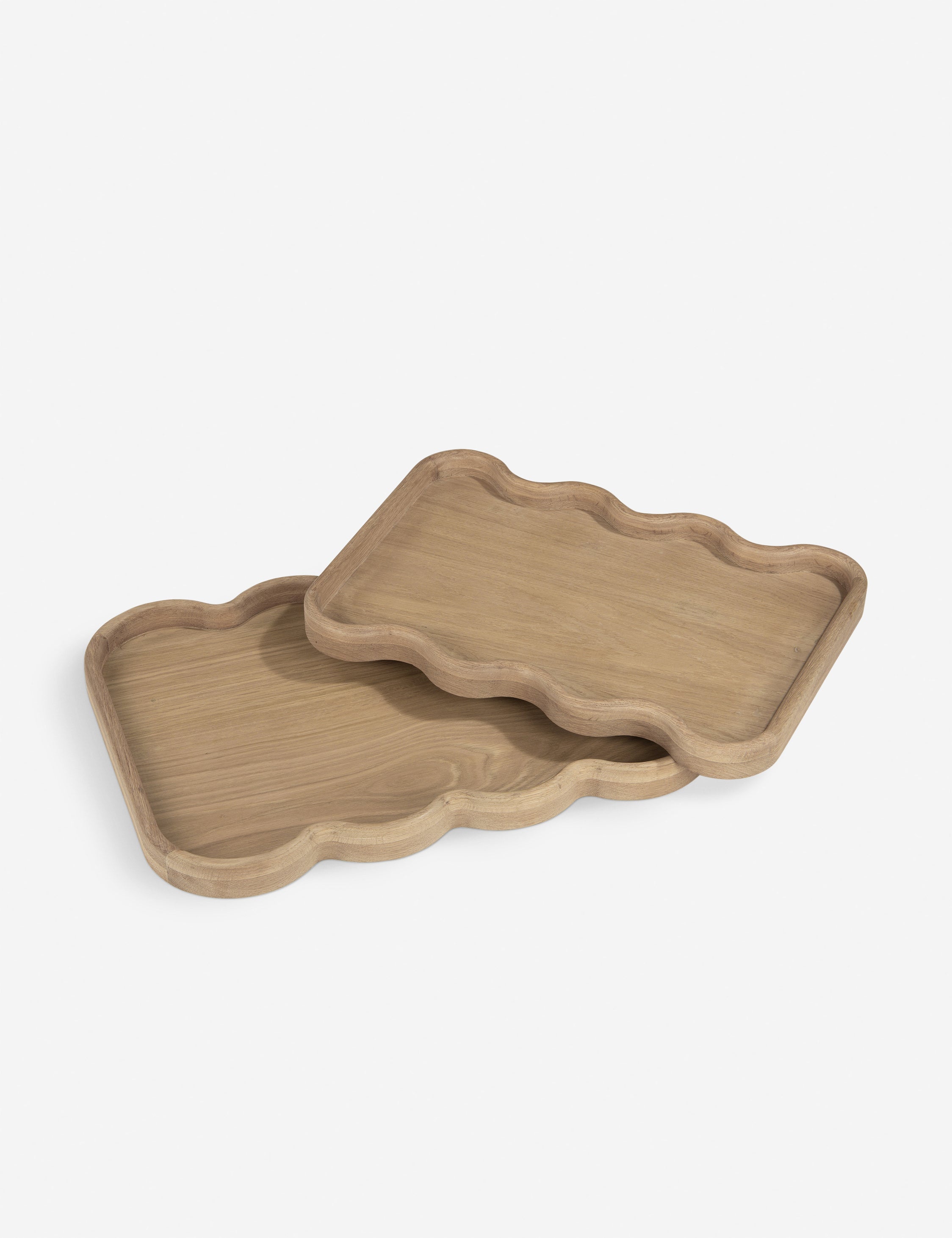 Sculptural Modern Oak Tray - Black - Image 9