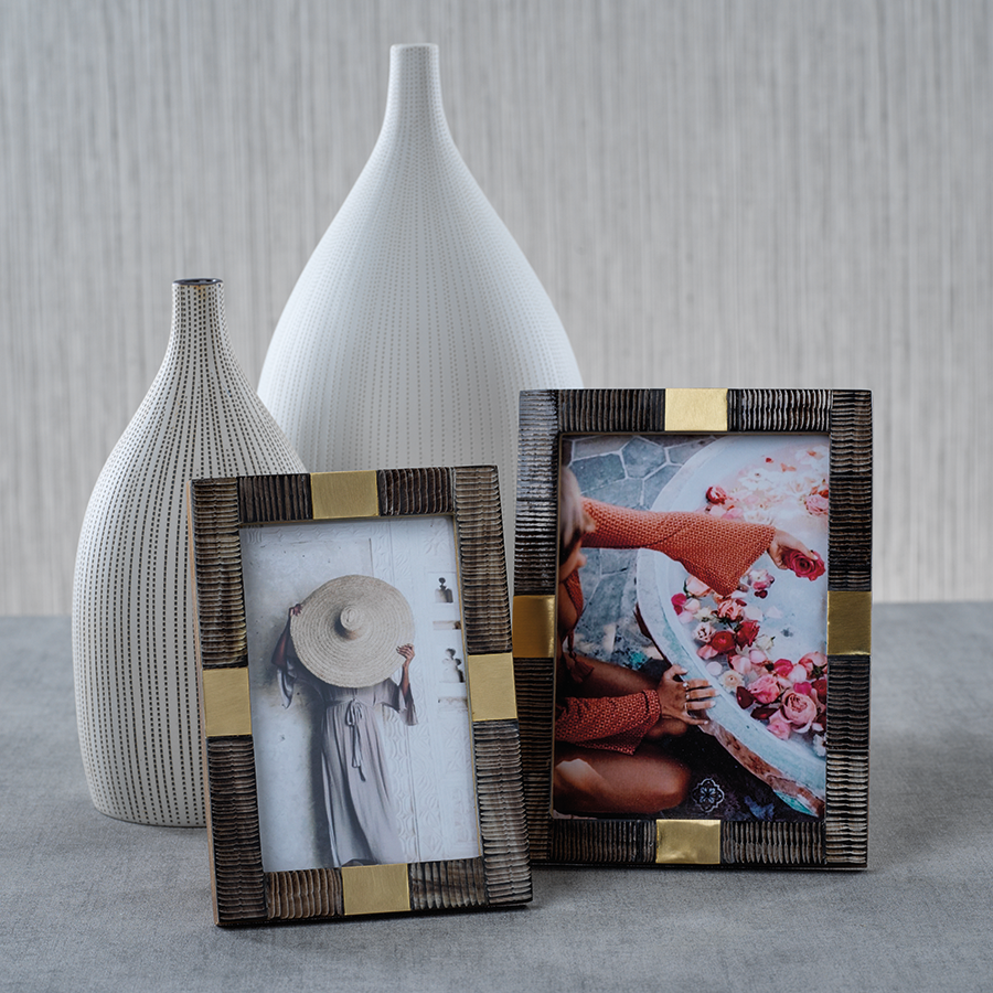 Horn and Brass Photo Frame - Image 2
