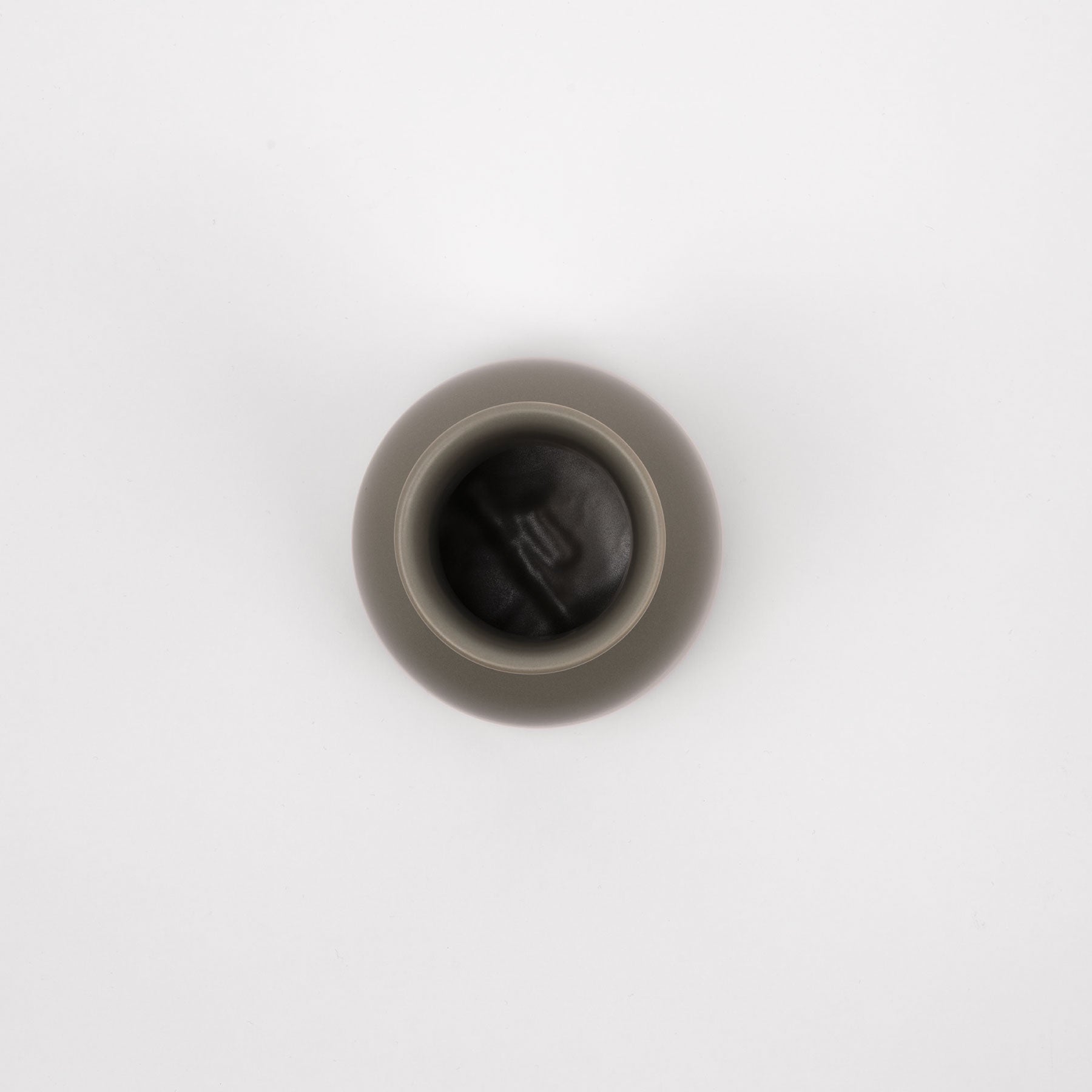 Smoke Green Ceramic Water Carafe - Rounded Bottle Silhouette - Image 2