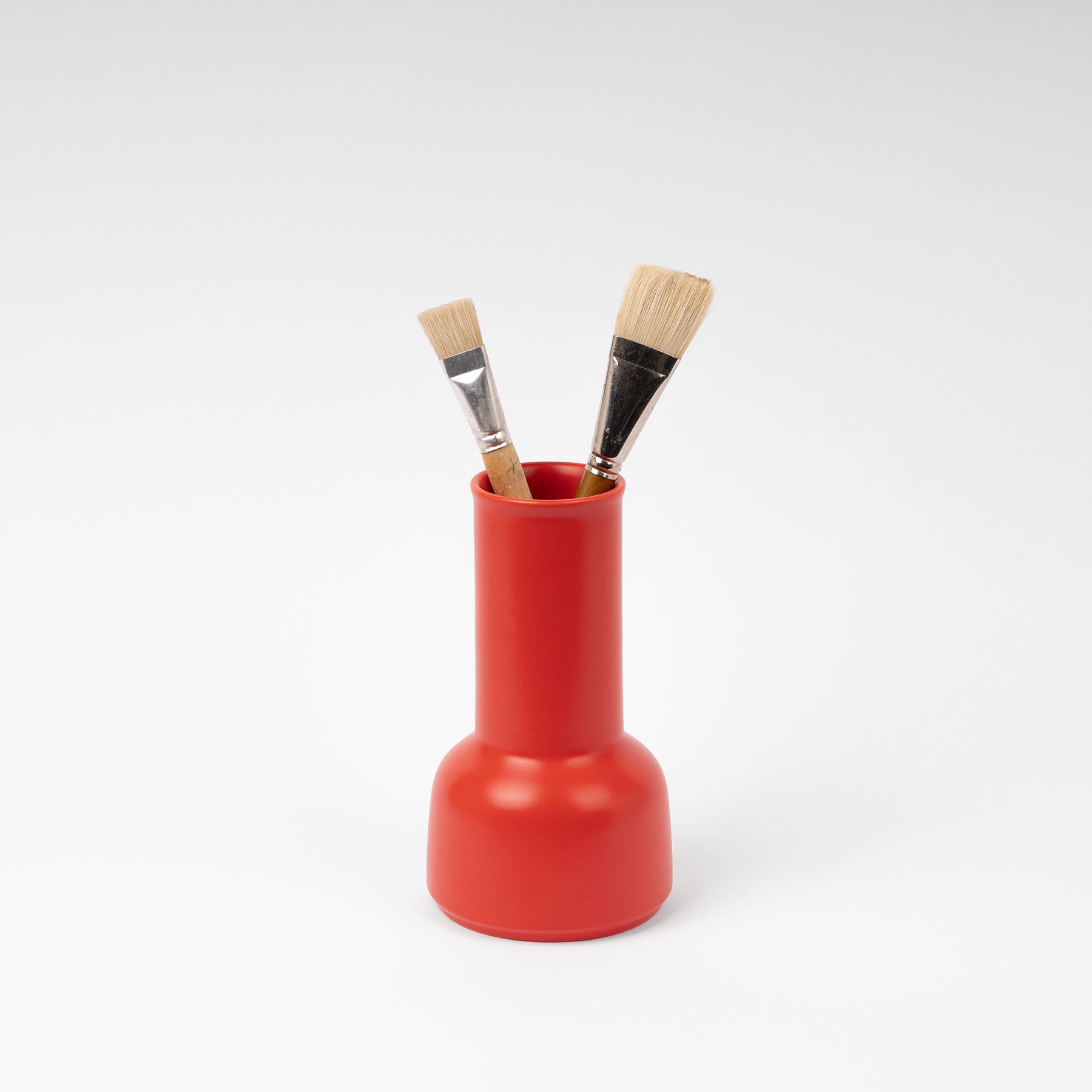 Strong Coral Sculptural Carafe - Tall-Neck Ceramic Pitcher - Image 3