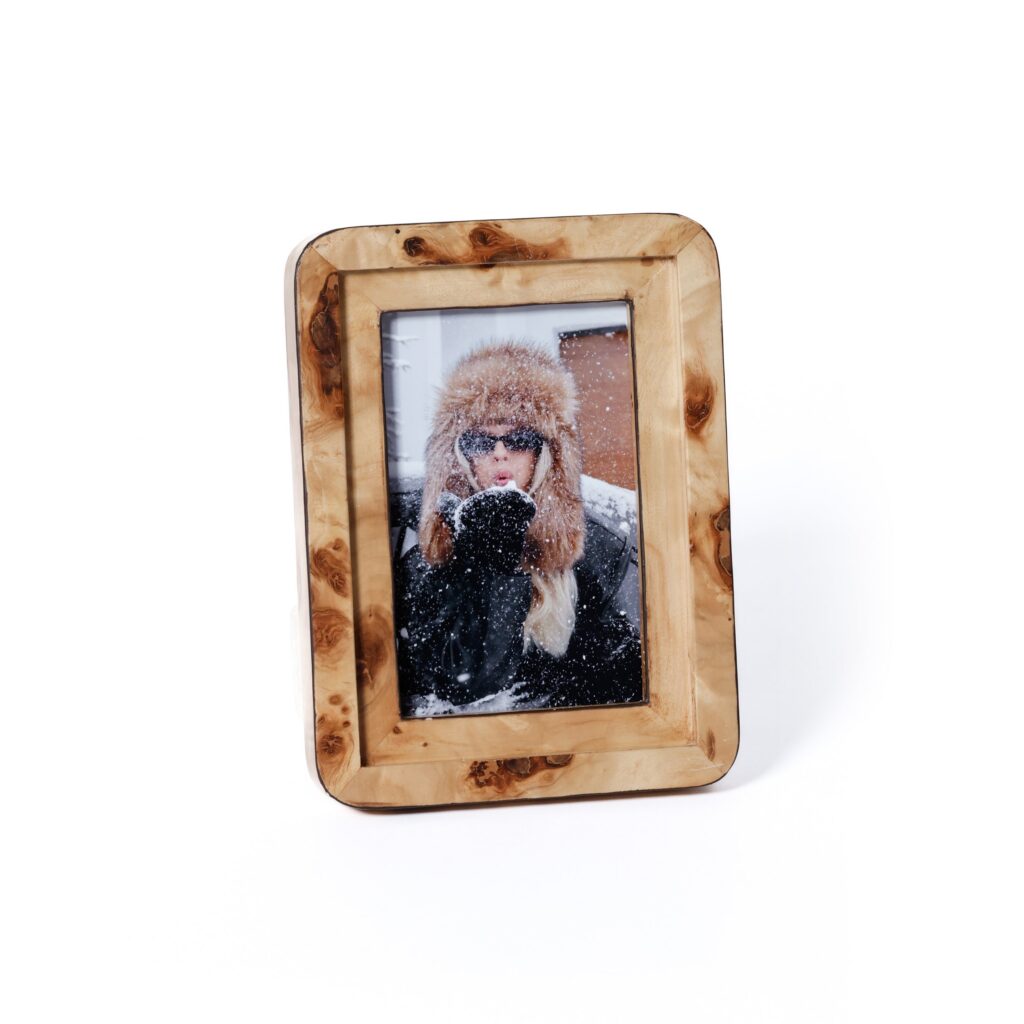 Burl Veneer Photo Frame